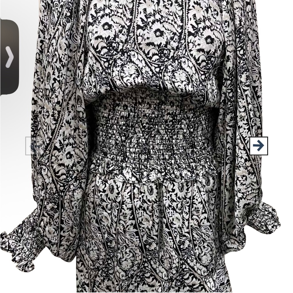 Elliatt Monochrome Floral top and skirt set